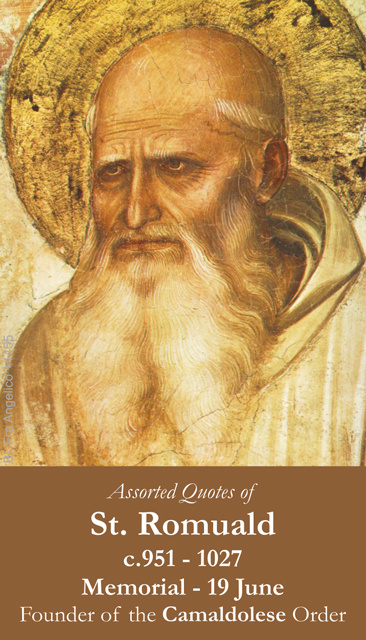 St. Romuald Prayer Card